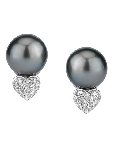 Tahitian Pearl Earrings on Earrings Are A Beautiful Combination Of Tahitian South Sea Pearls And