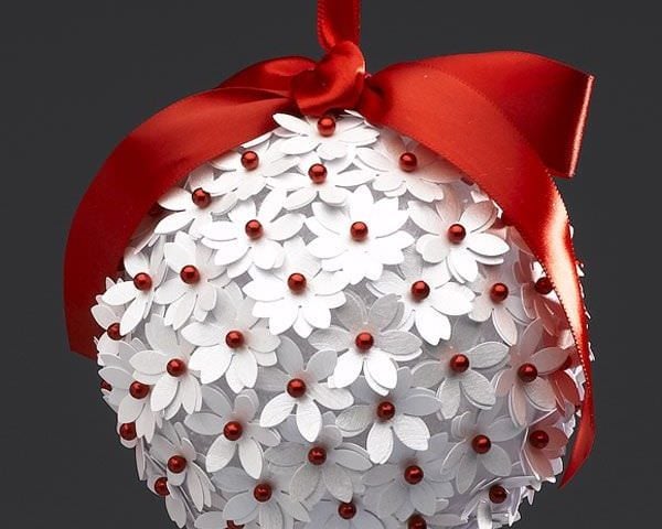 pearlized christmas ornaments