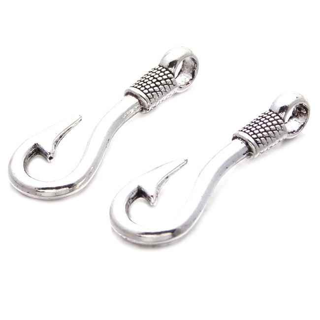 Amazon.com: 3 Sterling Silver Small Bali S-Hook Clasps Jewelry 14mm
