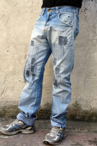 80s ripped jeans mens