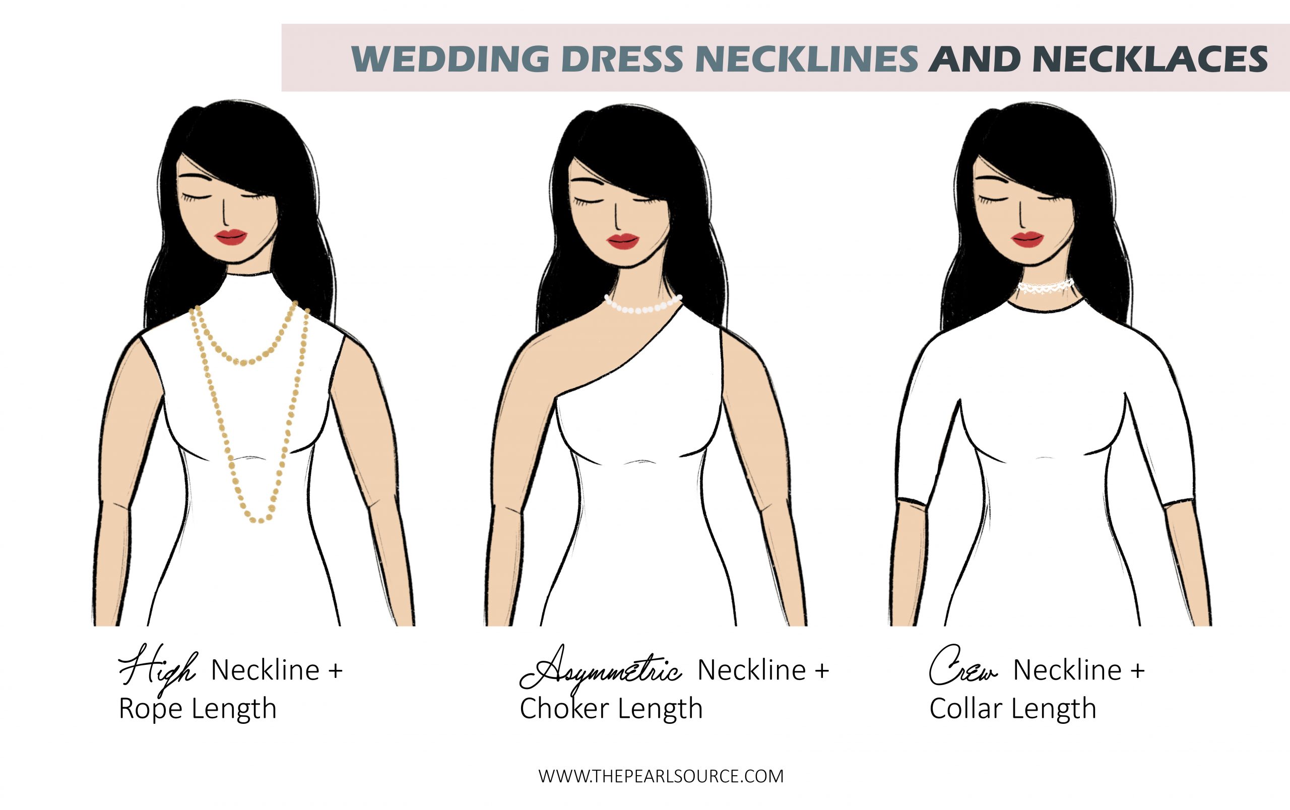 2 Pcs Trendy Necklace Bride Shaped Fishing Line Necklaces