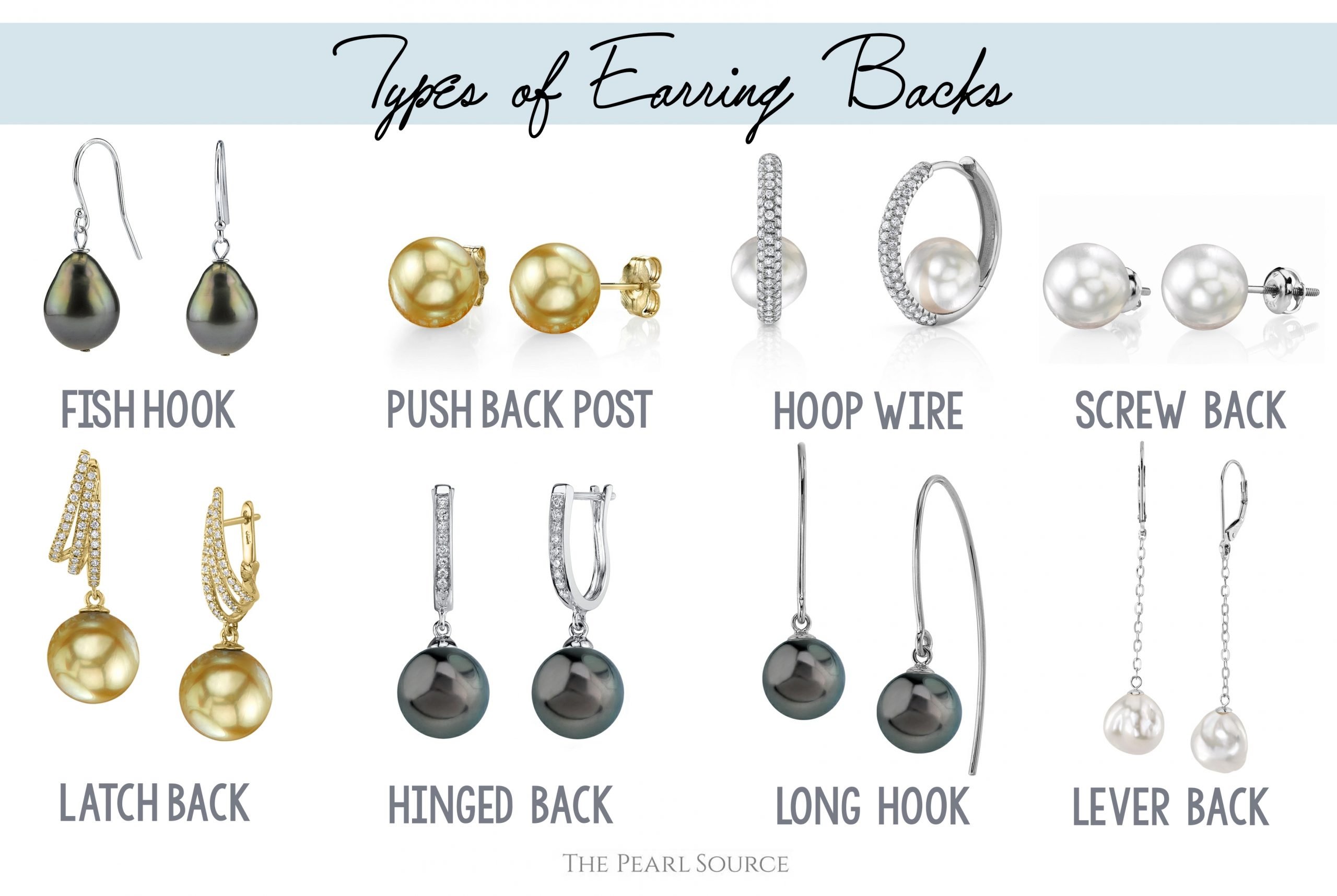 Types of Earrings and Earring Backs