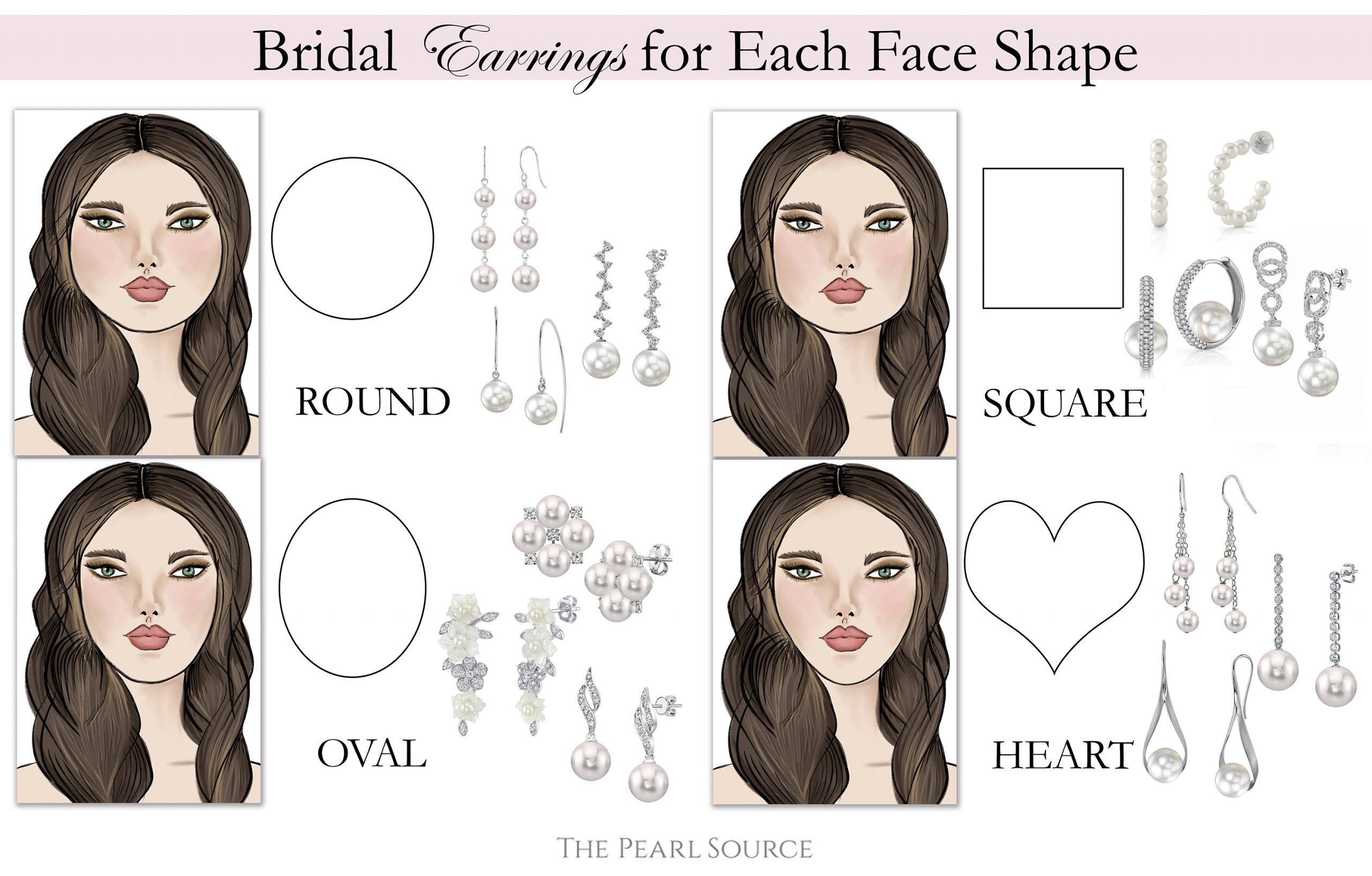 Adiamond shaped face has narrow forehead and jaw with the widest part of  the face at the cheek bones. Earrings w… | Diamond face shape, Face  jewellery, Diamond face