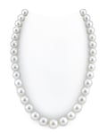 10-12.6mm White Round South Sea Pearl Necklace - GIA Certified