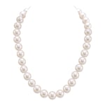 10.5-11.5mm White Freshwater Pearl Necklace- AAAA Quality