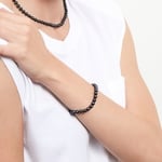 5.5-6.0mm Akoya Black Pearl Bracelet - Model Image