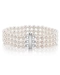 Triple Hanadama Akoya Pearl Bracelet