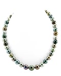 9-11mm Tahitian South Sea Multicolor Pearl Necklace - AAAA Quality