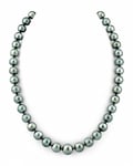 9-11.4mm Peacock Tahitian South Sea Pearl Necklace - PSL Certified