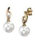 White South Sea Pearl & Diamond Lois Earrings