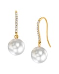 White South Sea Pearl & Diamond Margot Earrings