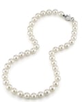 GIA Certified 9.0-9.5mm Japanese Akoya White Pearl Necklace - AAA Quality - Secondary Image