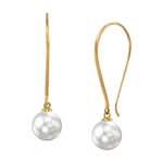 14K Gold White South Sea Pearl Attalie Dangling Earrings