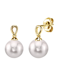 Japanese Akoya Pearl Sherry Earrings