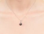 Tahitian South Sea Pearl & Diamond Michelle Pendant - Secondary Image