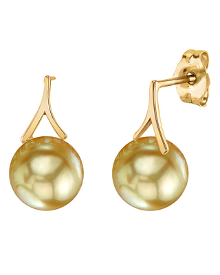 Golden Pearl Lindsey Earrings