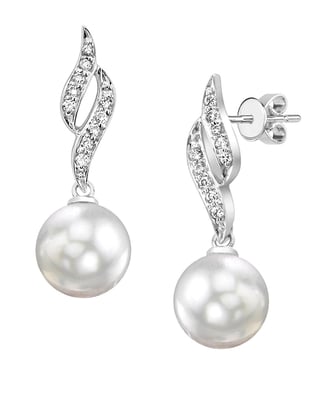 South Sea Pearl & Diamond Suzanna Earrings