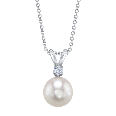 Akoya Pearl & Diamond Classic Pendant