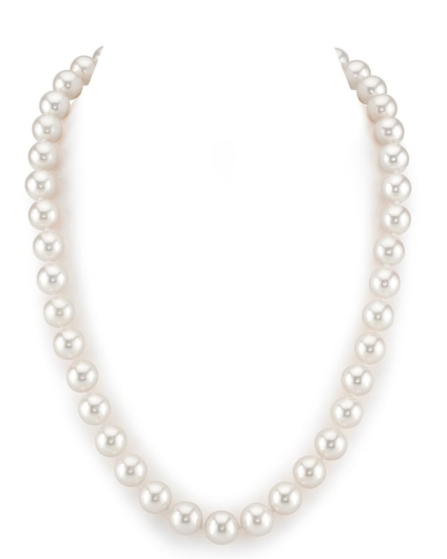 Freshwater Cultured Round Pearl Strands, White, A-Grade
