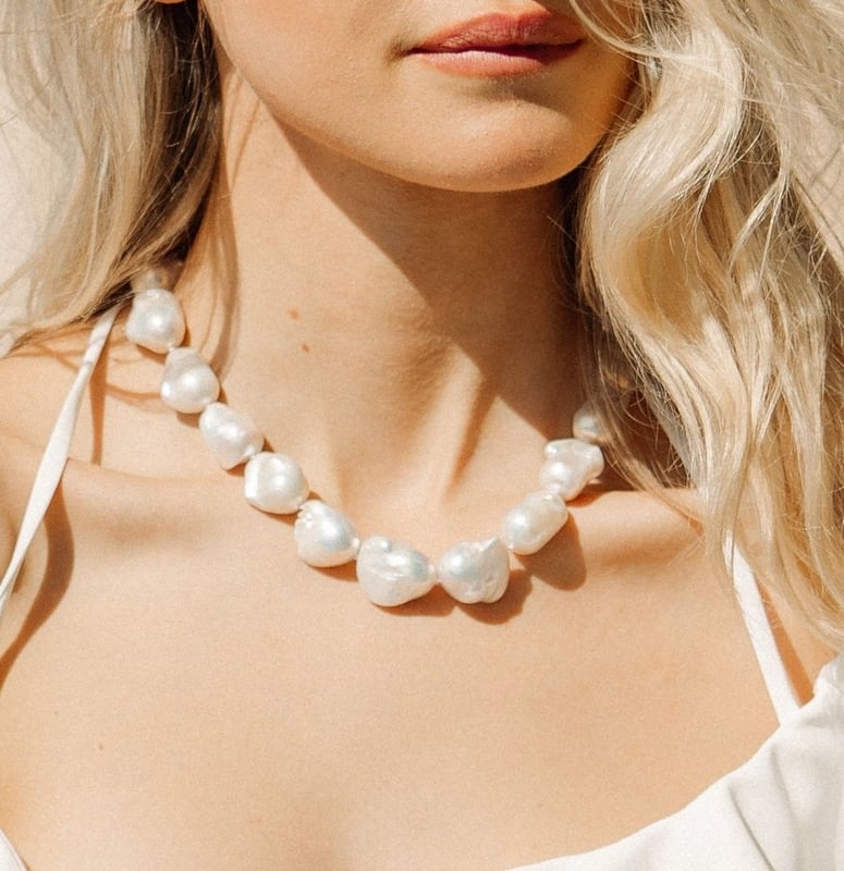 Freshwater Pearl & Moonstone Necklace – Beautiful Earth Boutique