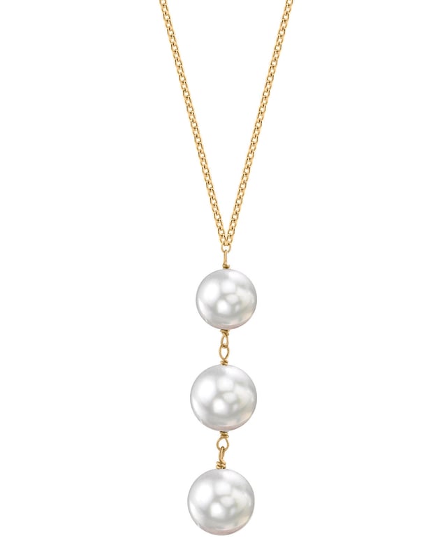 Akoya Pearl Triple Drop Pearl Pendant