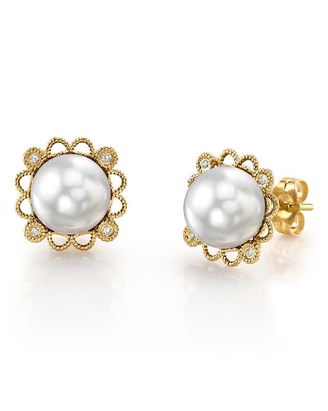 White South Sea Pearl Lea Earrings