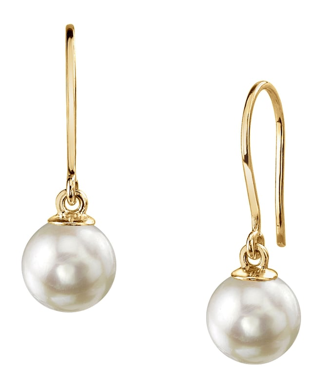 White Akoya Pearl Linda Earrings