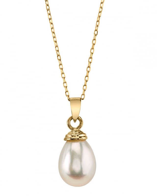 Drop-Shape Freshwater Pearl Hope Pendant