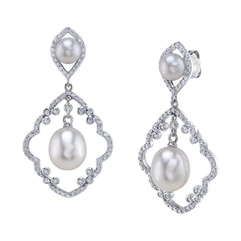 White Freshwater Pearl Elite Earrings