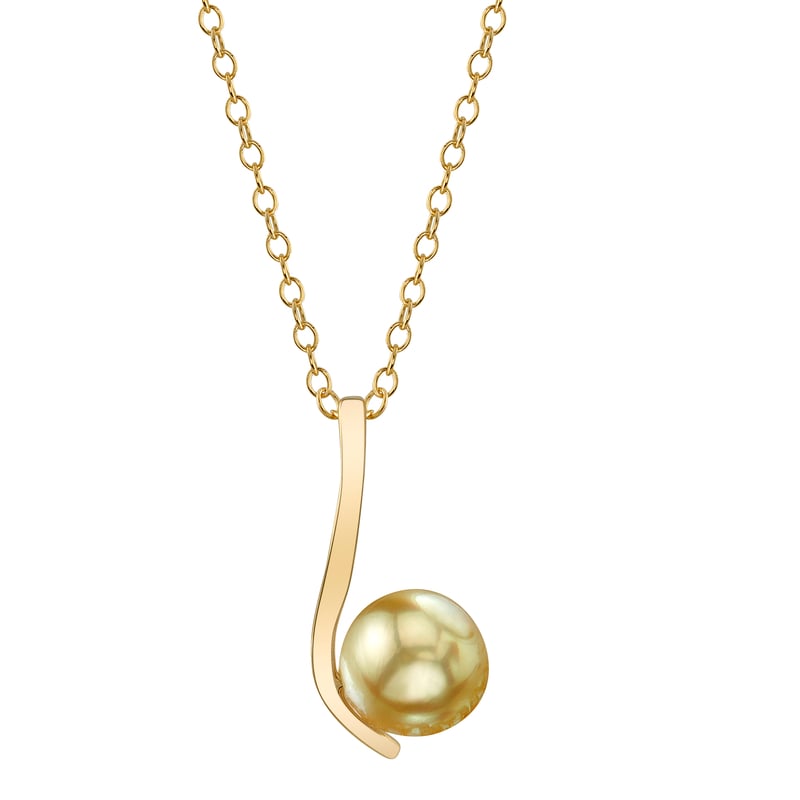 Golden South Sea Pearl Elizabeth Pendant