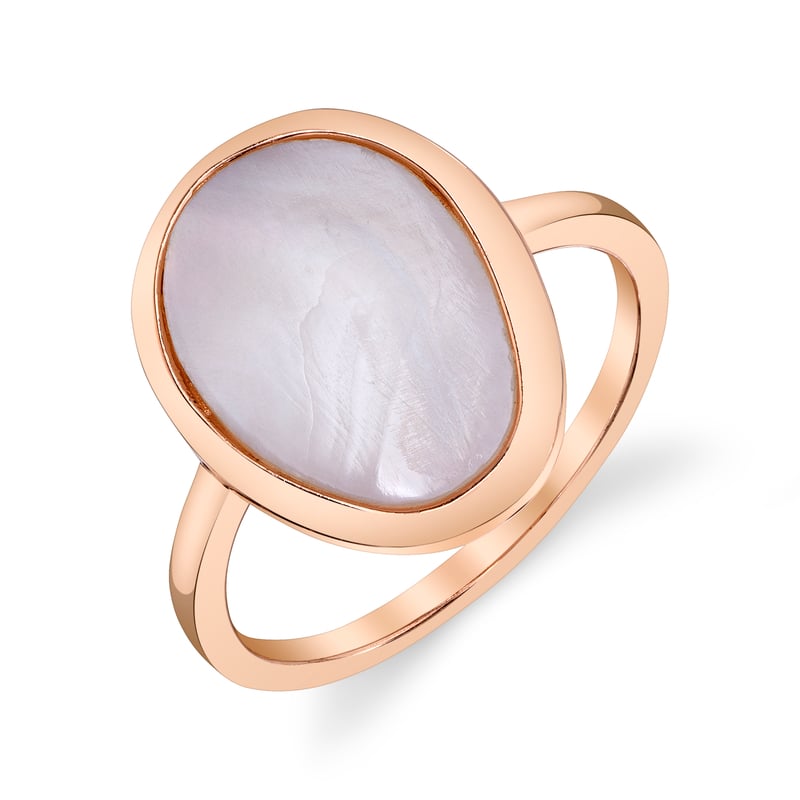 Pink Cultured Mother of Pearl Raya Ring