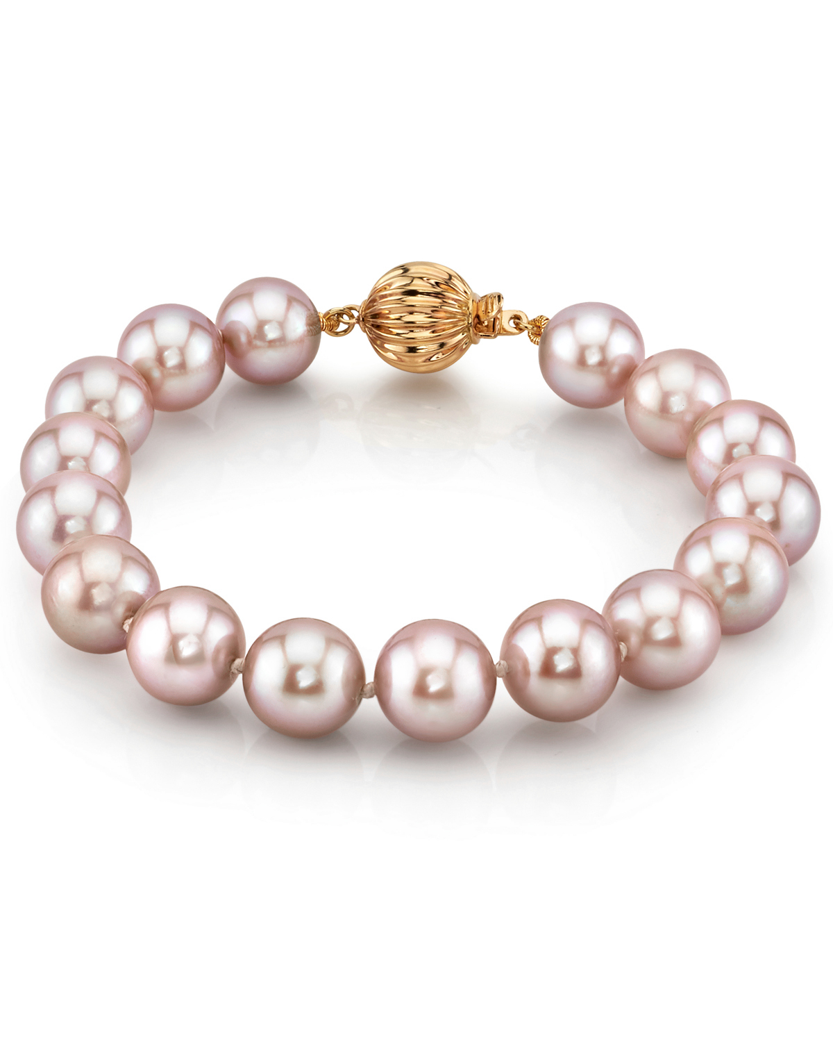 10.5-11.5mm Pink Freshwater Pearl Bracelet - AAAA Quality