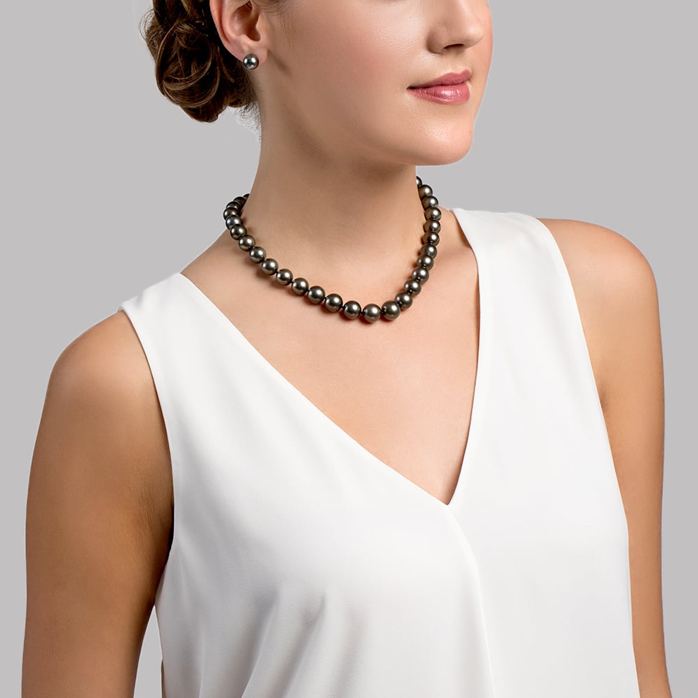 11-12mm Tahitian South Sea Pearl Necklace - AAA Quality