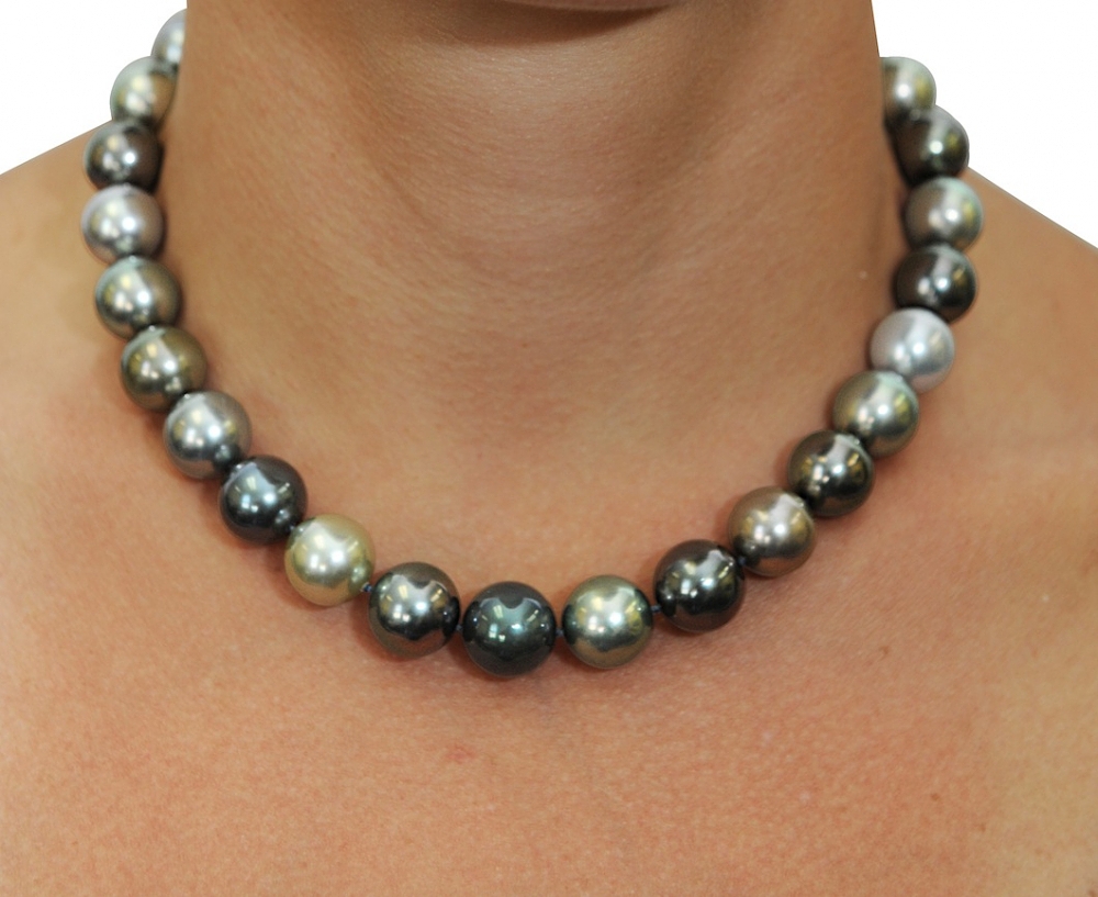 1314mm Tahitian Multicolor Pearl Necklace AAAA Quality