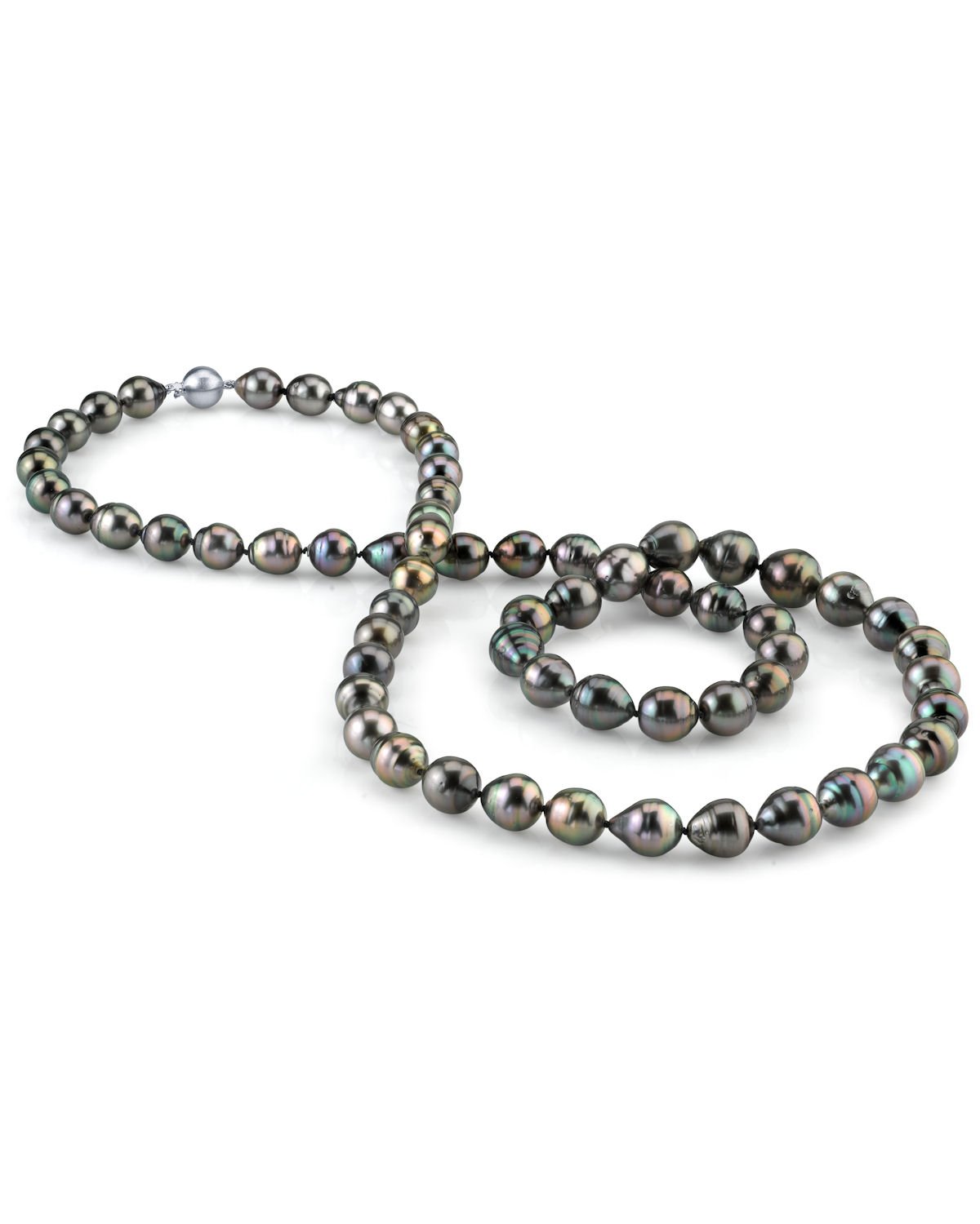 10 11mm Opera Length Tahitian South Sea Baroque Pearl Necklace