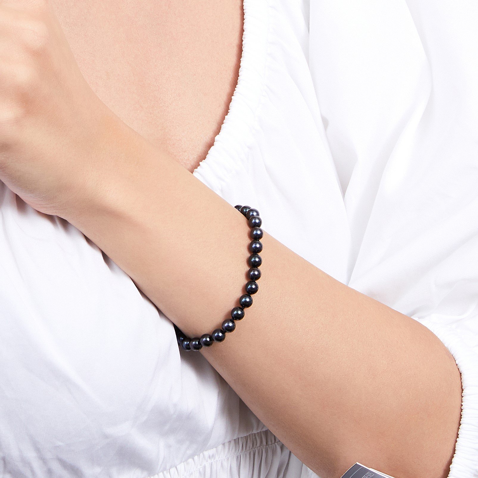 5.5-6.0mm Akoya Black Pearl Bracelet