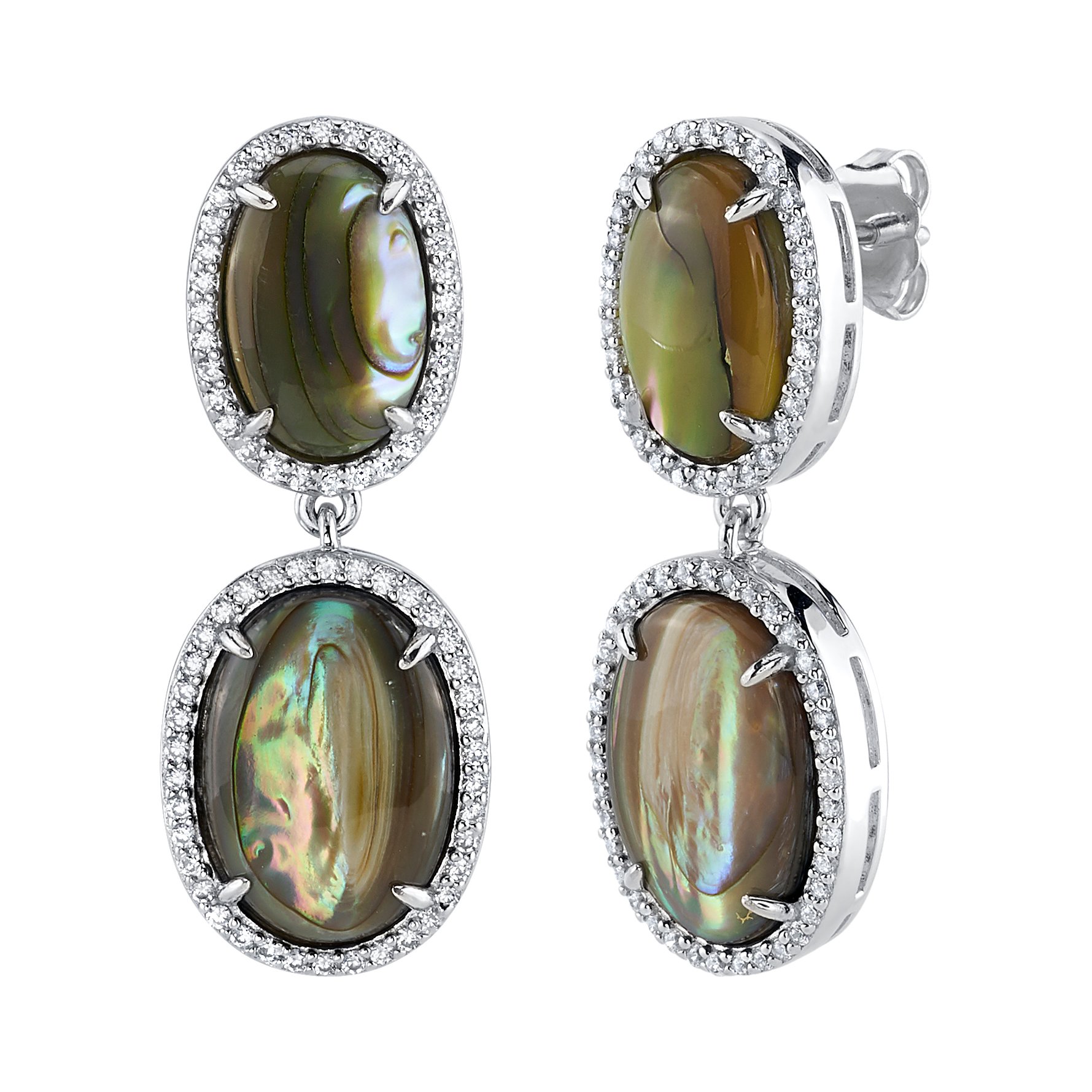 Mother of Pearl & Cubic Zirconia Margot Earrings