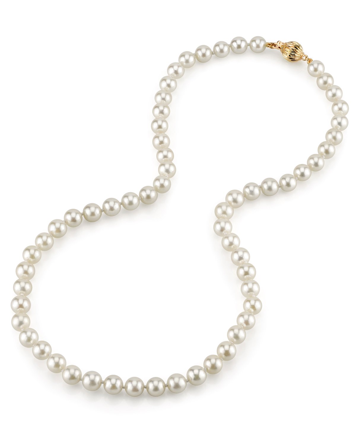 6.5-7.0mm Hanadama Akoya White Pearl Necklace