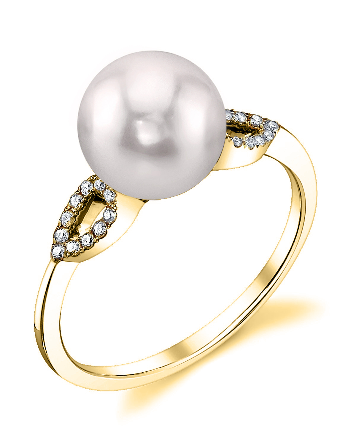 Akoya Pearl & Diamond Callie Ring
