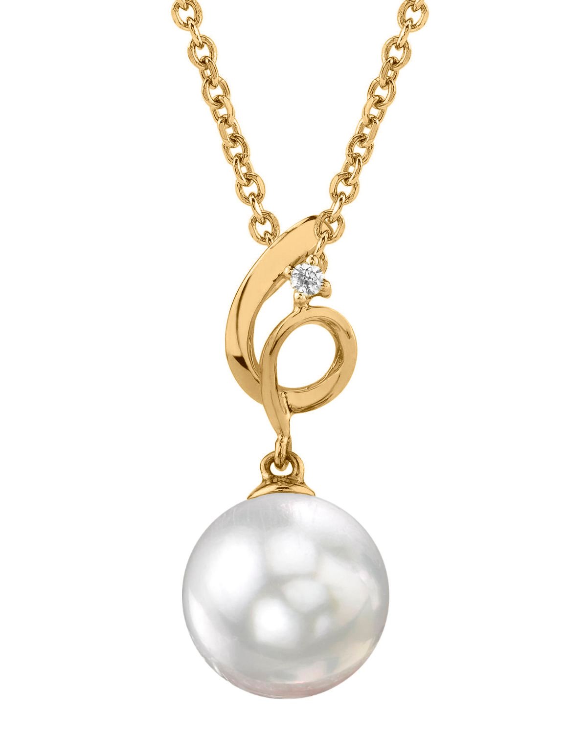 14K Gold South Sea Pearl & Diamond Symphony Pendant