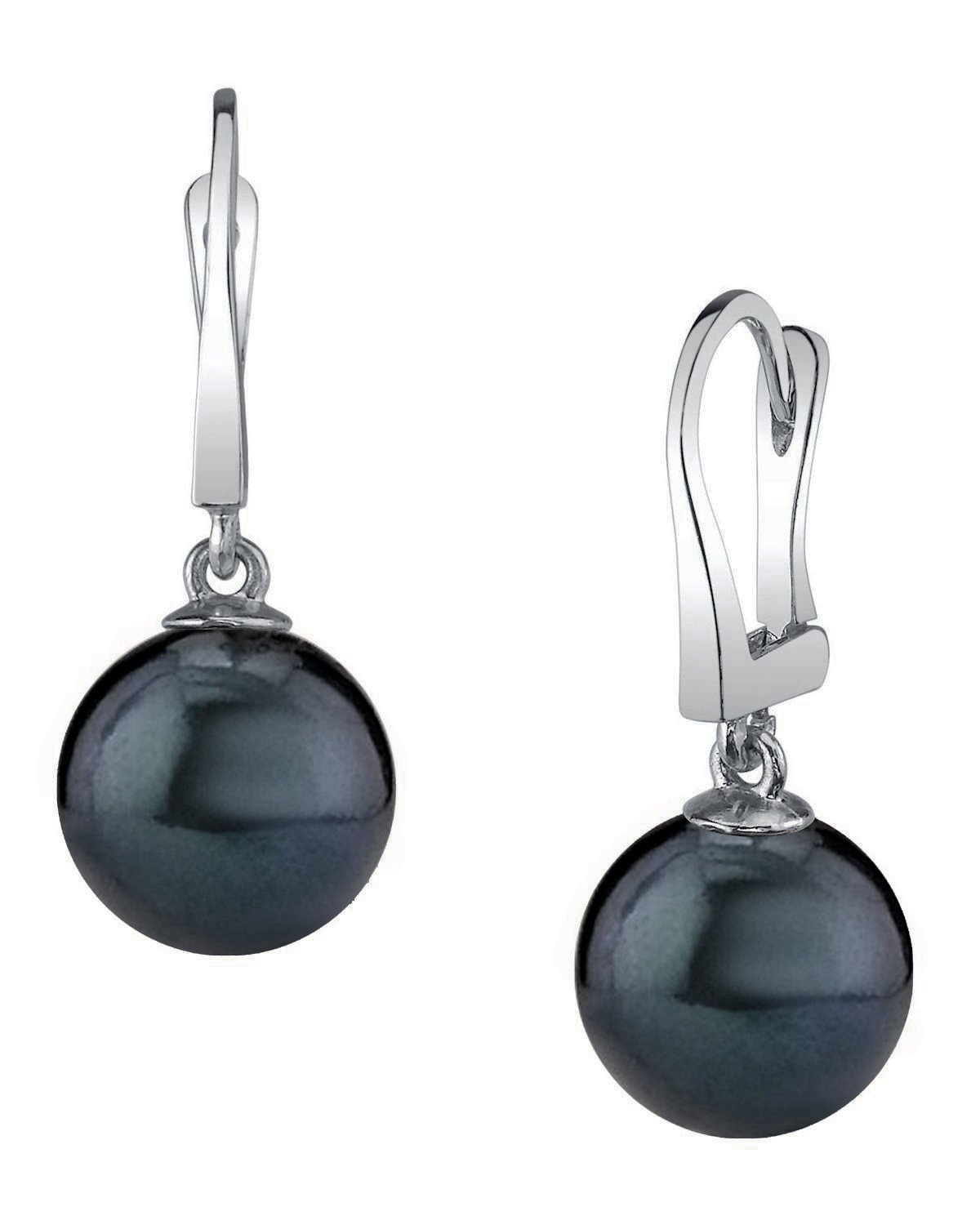 Japanese Black Akoya Pearl Classic Elegance Earrings