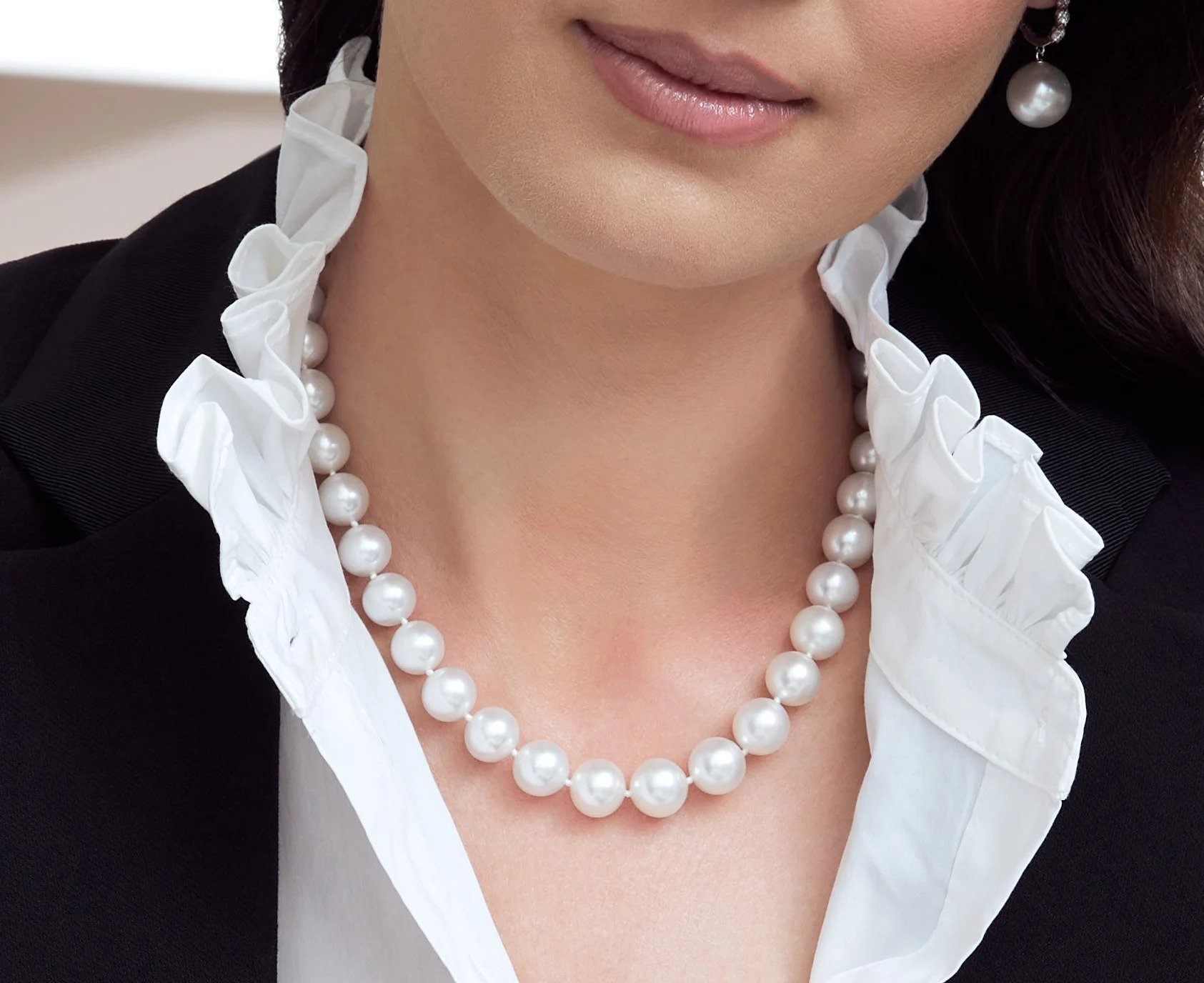 9-11mm White South Sea Pearl Necklace - AAAA Quality