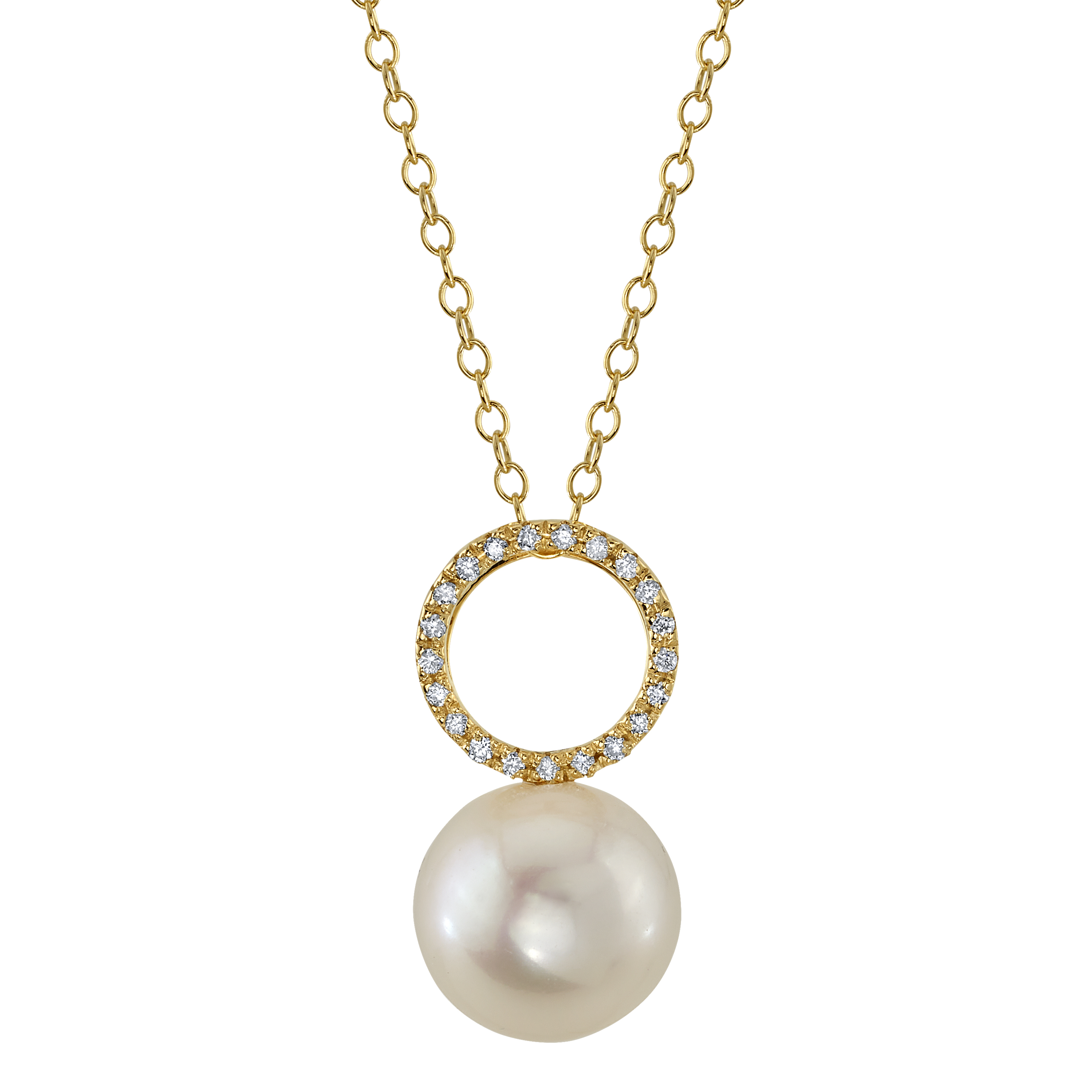 Freshwater Pearl & Diamond Maya Pendant