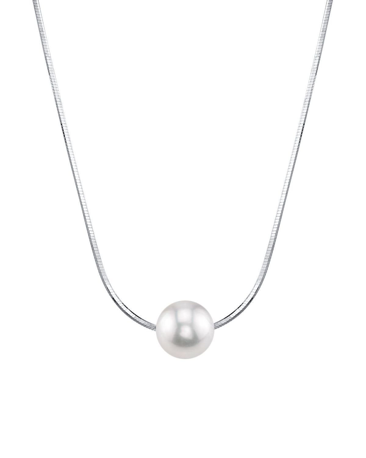 Pearl Moments - 8mm Freshwater Pearl Silver Adjustable Chain Necklace