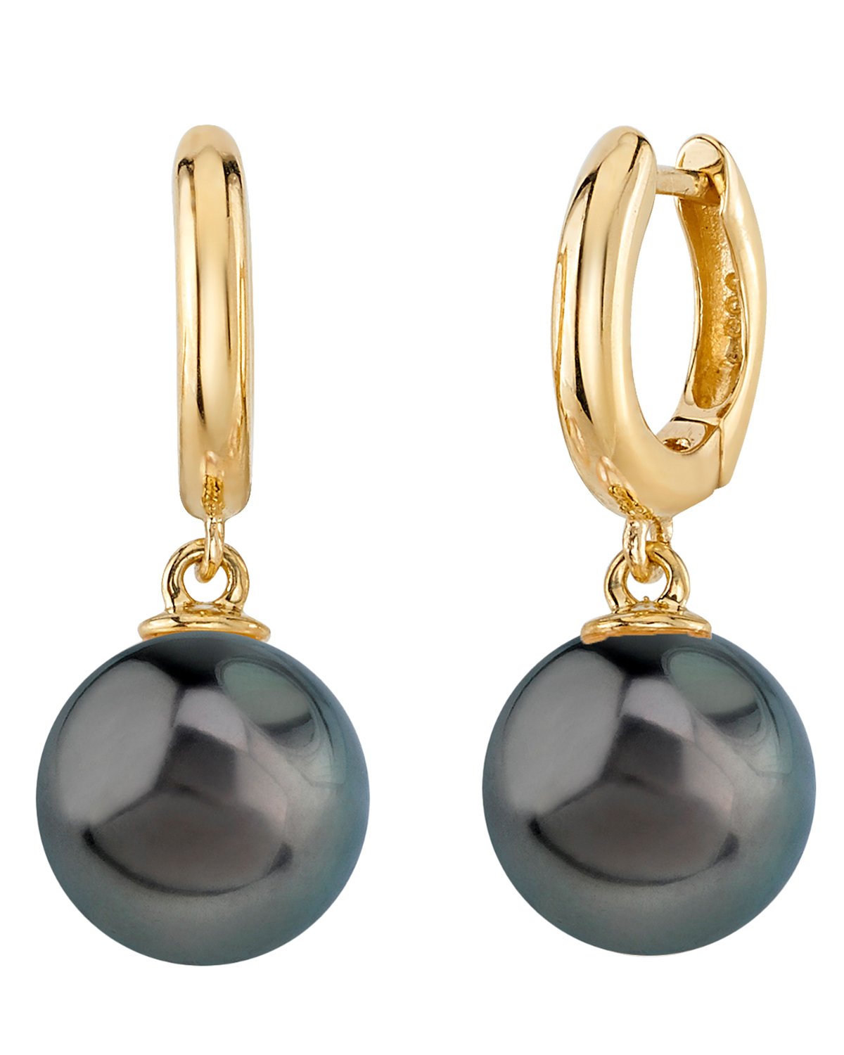 Tahitian South Sea Pearl Huggie Mary Earrings