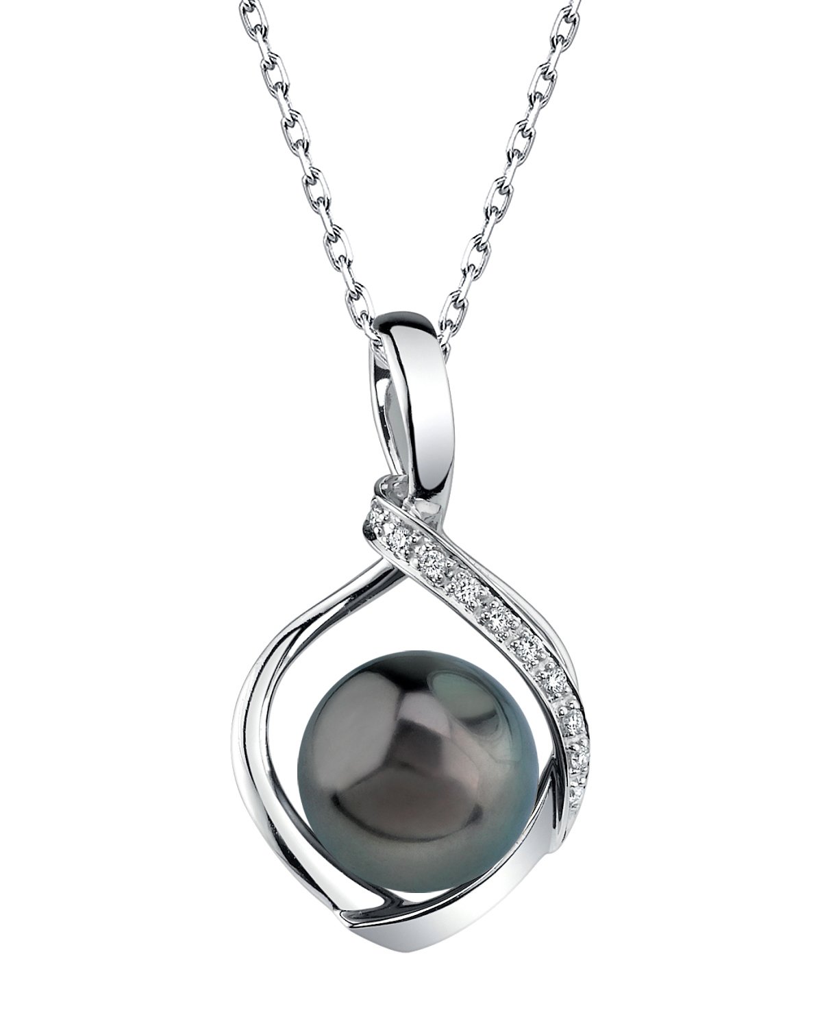 Tahitian South Sea Pearl & Diamond Alexis Pendant