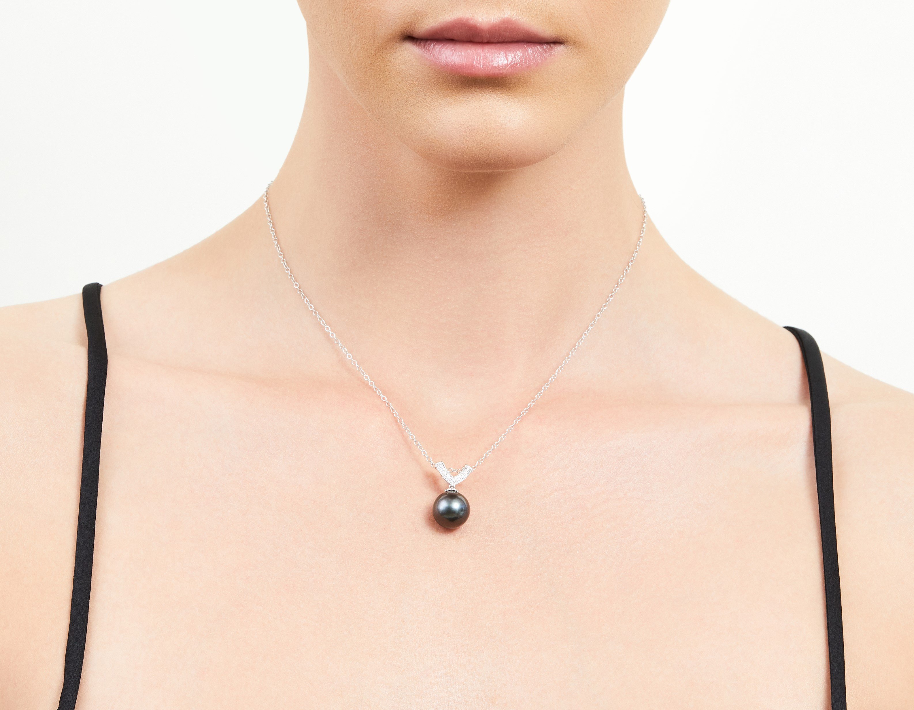 Tahitian South Sea Pearl & Diamond Belissima Pendant