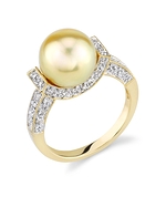 Golden South Sea Pearl Rings | The Pearl Source