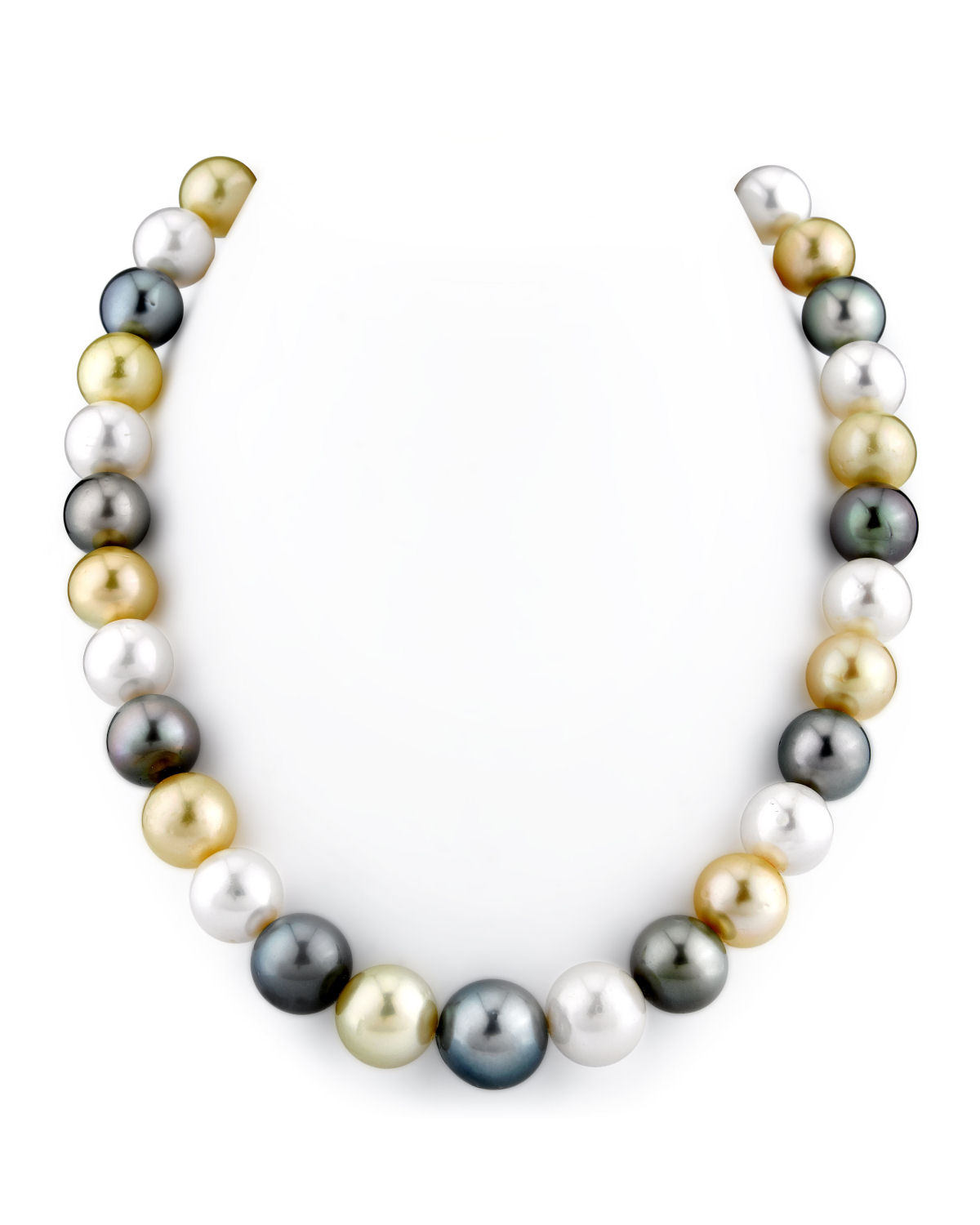 12-14mm South Sea & Cultured Multicolor Pearl Necklace