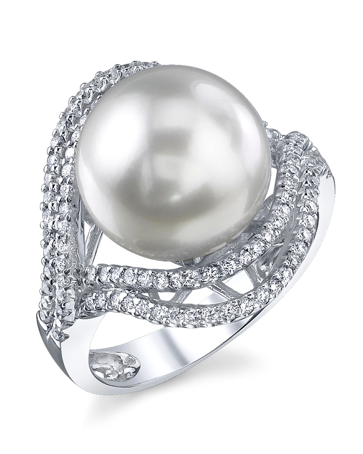 south sea pearl wedding rings